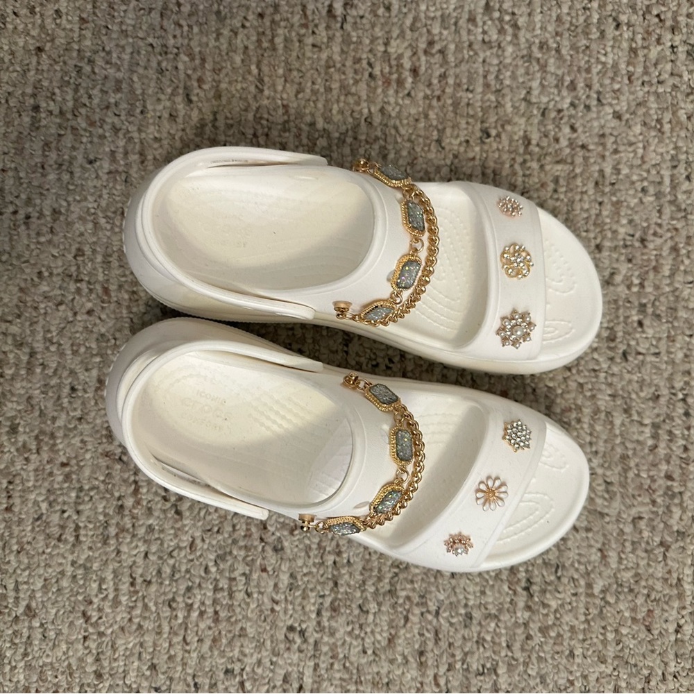 Crocs Platform Sandals with Charms